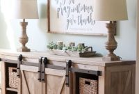 DIY Farmhouse Media Console Table Plans and Tutorial