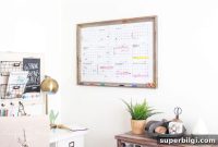 DIY Dry Erase Wall Calendar Tutorial for Home Organization
