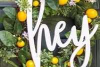 DIY Lemon Wreath Ideas for Summer Porch and Front Door