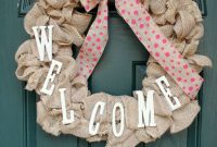 Make a Burlap Wreath: DIY Rustic Front Door Decor