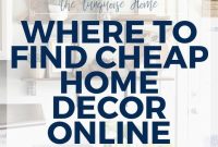 Affordable Home Decor Ideas and Where to Shop Online