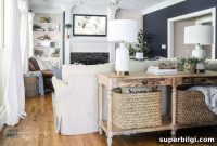 Navy Blue Living Room Reveal: Before and After Makeover