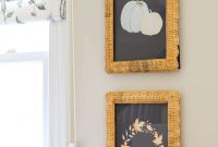 Free Navy and Orange Fall Printable Wall Art