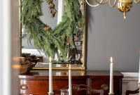 Gold and Greenery Christmas Dining Room Inspiration