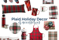 Plaid Holiday Home Decor and Accessories