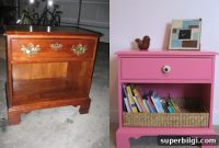 DIY Hot Pink Nightstand Makeover for A’s Room