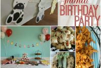 Barnyard Animal Birthday Party with Paper Garland