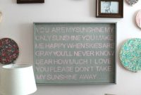 You Are My Sunshine DIY Wall Art Tutorial for Nursery