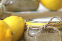 DIY Lemon Sugar Scrub Recipe with Free Printable Labels