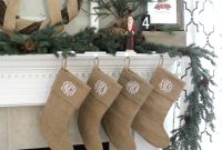 DIY Burlap Christmas Mantel and Our Baby Story