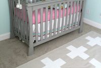 DIY Painted Drop Cloth Rug and Nursery Update
