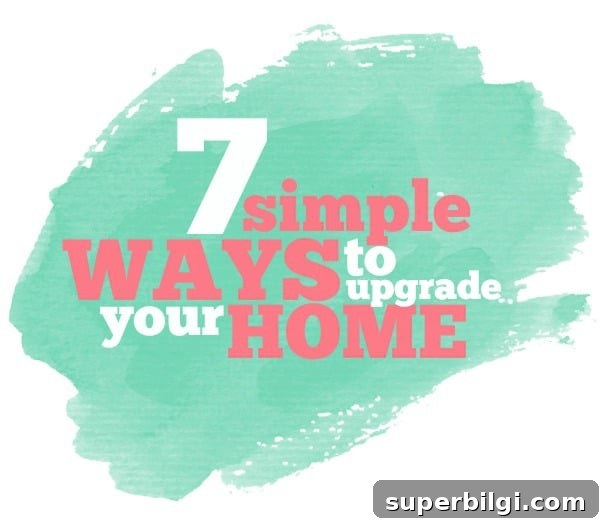 7 DIY Home Upgrades That Increase Property Value 2 7 Simple Ways to Upgrade Your Home | TheTurquoiseHome.com