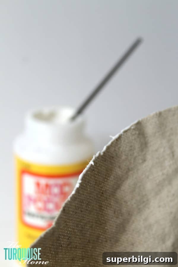 How to Prevent Fraying on Canvas and Burlap 5 How to Keep Burlap or Canvas from Fraying