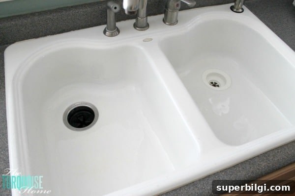 DIY Gentle Body and Face Scrub Recipe for Smooth Skin 10 Before I found this all-natural DIY soft scrub, my husband thought my kitchen sink was an off-white color. But since discovering this amazing cleaning product (made with only 3 ingredients), I've cleaned my sink every day. It's whiter than when I used bleach on it! Get the recipe via TheTurquoiseHome.com