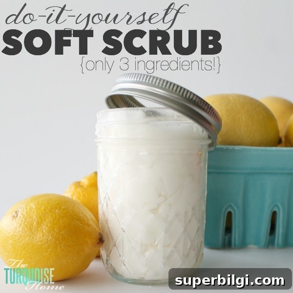 DIY Gentle Body and Face Scrub Recipe for Smooth Skin 12 Before I found this all-natural DIY soft scrub, my husband thought my kitchen sink was an off-white color. But since discovering this amazing cleaning product (made with only 3 ingredients), I've cleaned my sink every day. It's whiter than when I used bleach on it! Get the recipe via TheTurquoiseHome.com