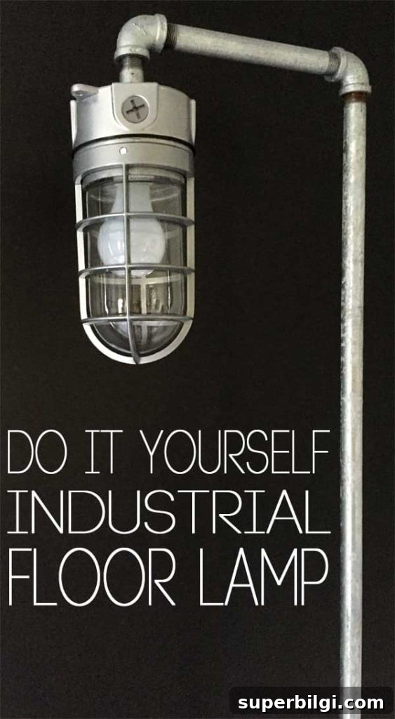 16 Rustic Industrial Home Decor Ideas to Transform Your Space 16 DIY Industrial Floor Lamp