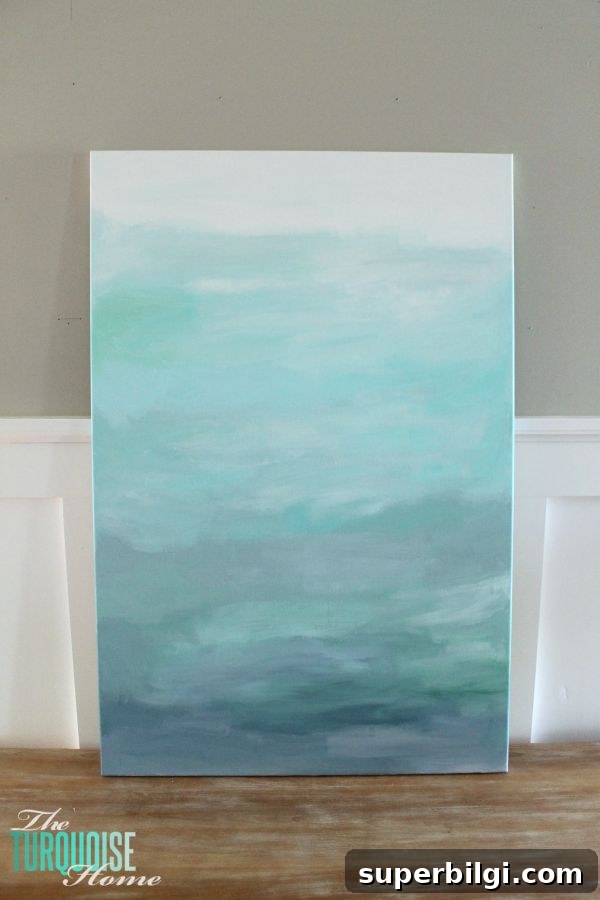 Abstract ocean-inspired art