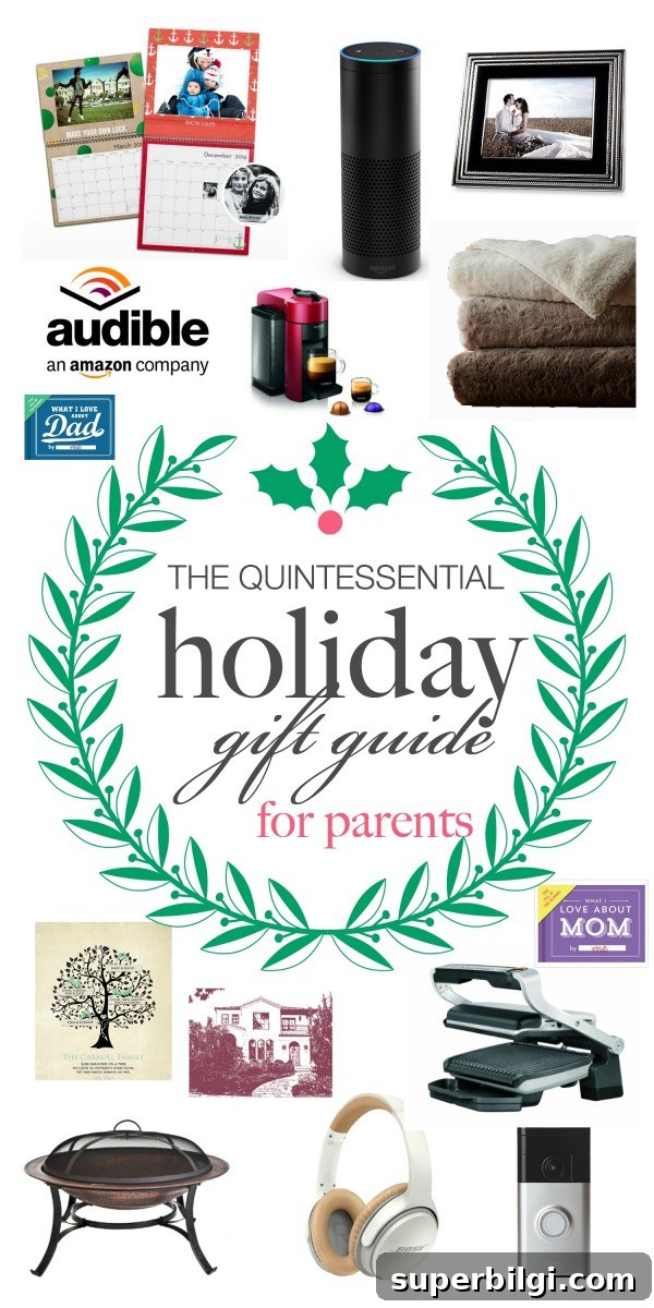 Holiday Gift Ideas Parents Will Love 2 Struggling with what to buy your parents? Here's a quick helpful list! The Quintessential Holiday Gift Guide for Parents | TheTurquoiseHome.com