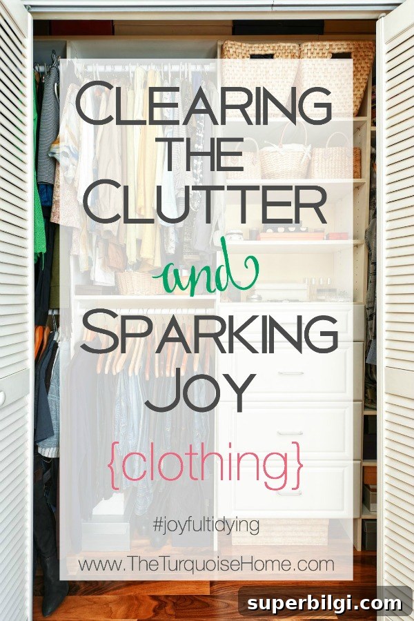 KonMari Guide to Decluttering Your Master Closet 3 Decluttering the Master Closet using the KonMari method | Details at TheTurquoiseHome.com