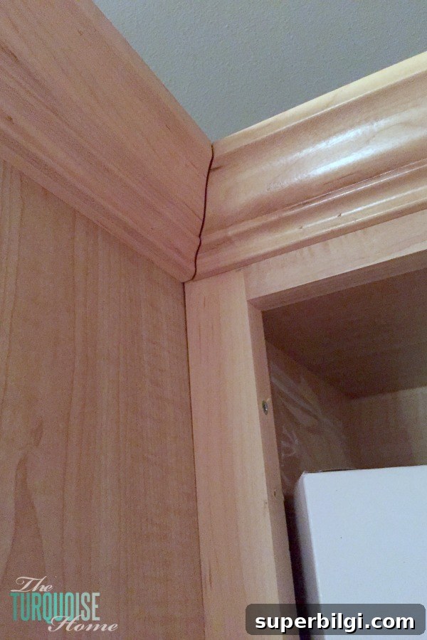 DIY Paint Kitchen Cabinets Without Professional Tools 8 Prepping to Paint Kitchen Cabinets takes a while, but it's all worth it in the end!! | Full tutorial at TheTurquoiseHome.com