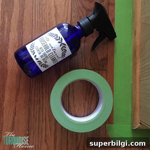 DIY Paint Kitchen Cabinets Without Professional Tools 10 Prepping to Paint Kitchen Cabinets takes a while, but it's all worth it in the end!! | Full tutorial at TheTurquoiseHome.com