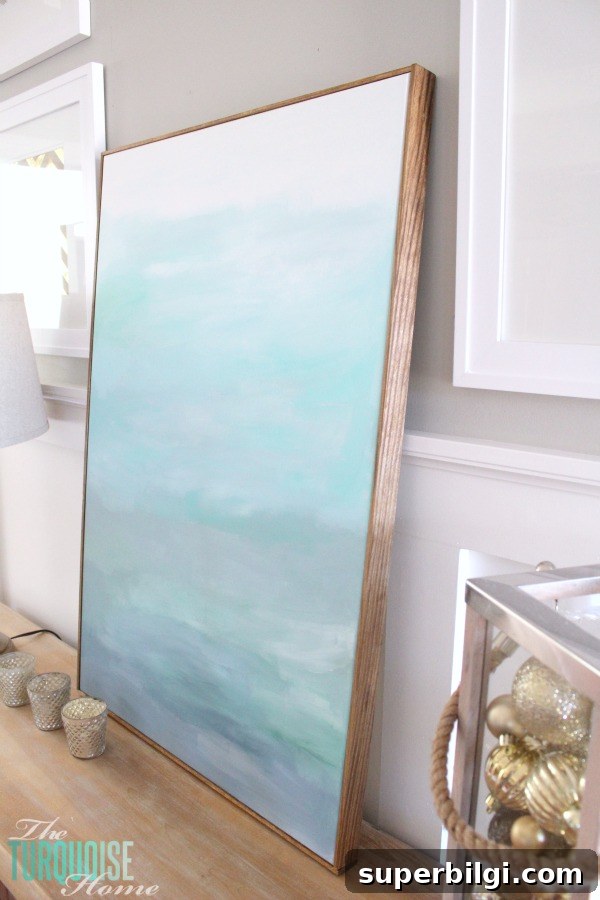 How to Frame a Canvas on a Budget: DIY Guide 17 framed canvas art with lattice boards