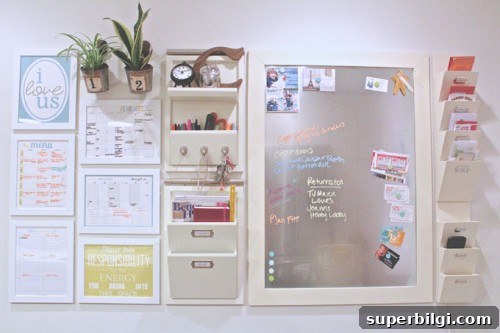 10 Family Command Center Ideas to Organize Your Home 13 Command Center with Printables