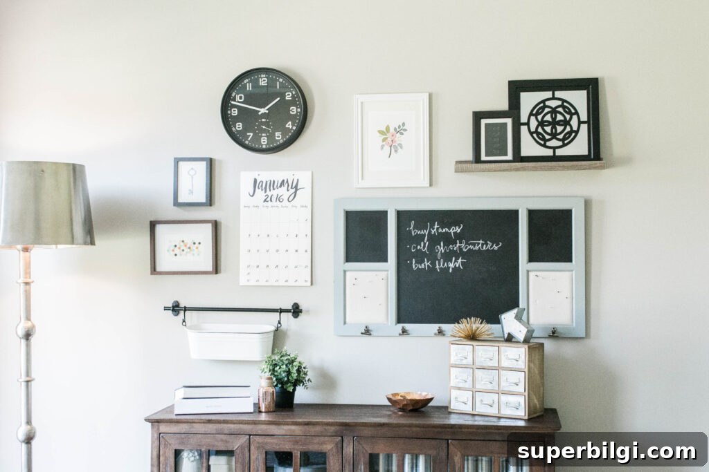 10 Family Command Center Ideas to Organize Your Home 8 small chalkboard command center