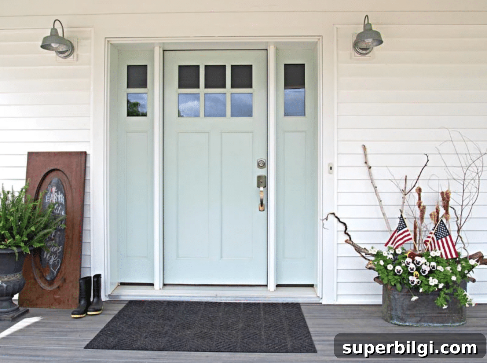 Benjamin Moore Palladian Blue: Paint Color Spotlight 9 Benjamin Moore Palladian Blue exterior door