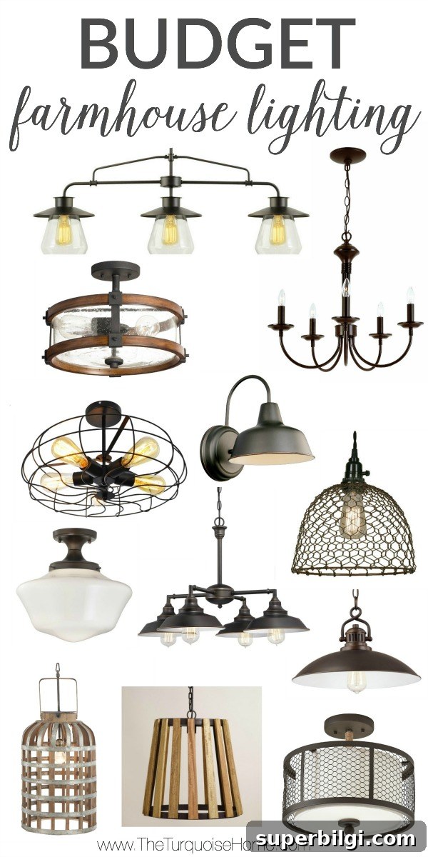 WOW!! These Budget Farmhouse Lighting finds are all under $150!!