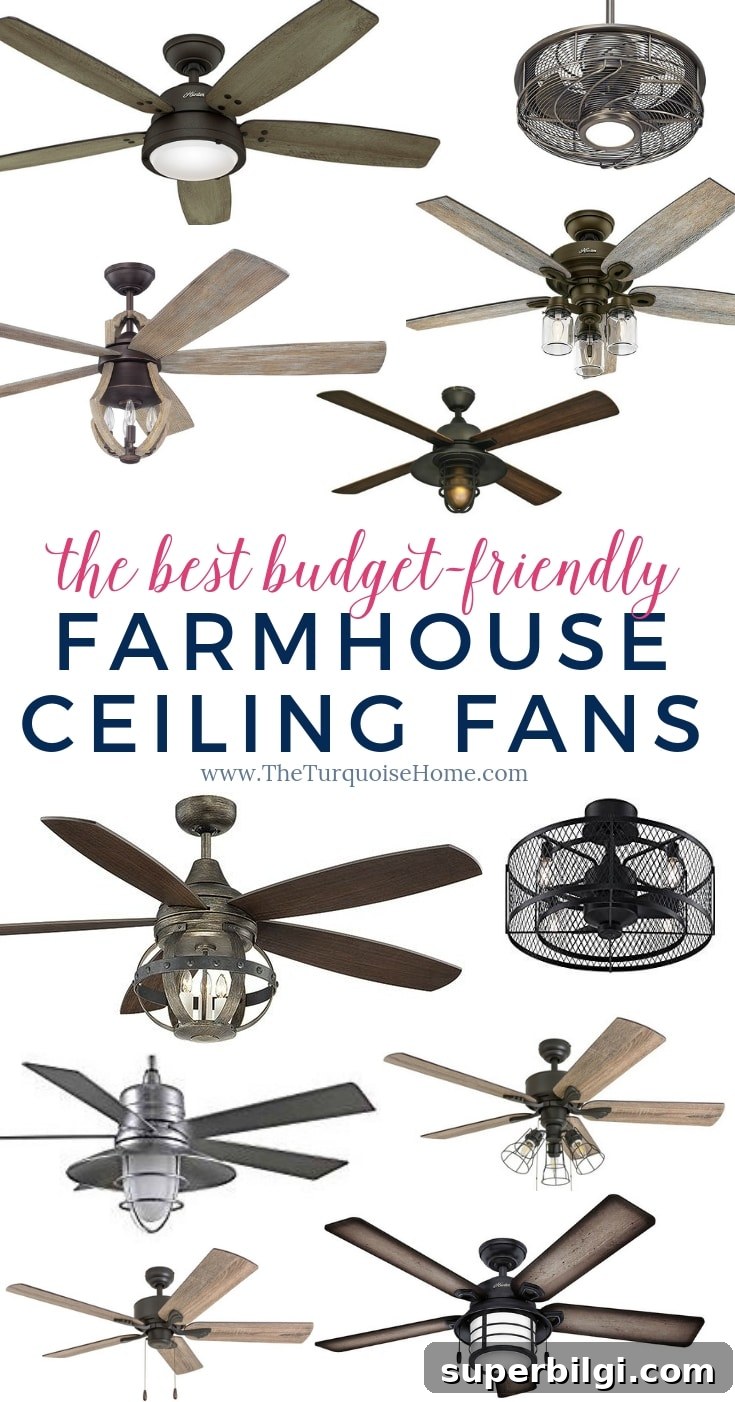 The Best Budget-friendly Farmhouse Ceiling Fans that you will LOVE!!