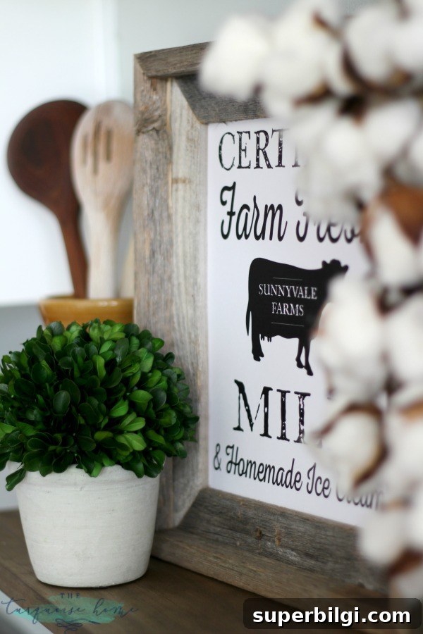 How to Style Farmhouse Kitchen Open Shelves 5 LOVE these tips for styling shelves. These $40 DIY shelves were transformed with some old and new farmhouse decor. | TheTurquoiseHome.com