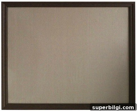 Framed Linen Pin Board