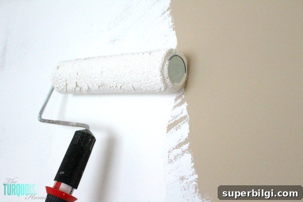 How to Paint a Room Like a Pro in 5 Steps 7 How to Roll the Wall