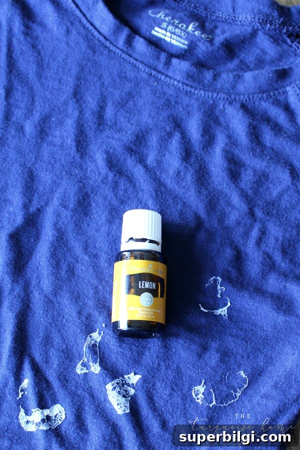 Remove Stubborn Sticker Residue from Clothing 3 Lemon essential oil helps remove sticker residue from clothing