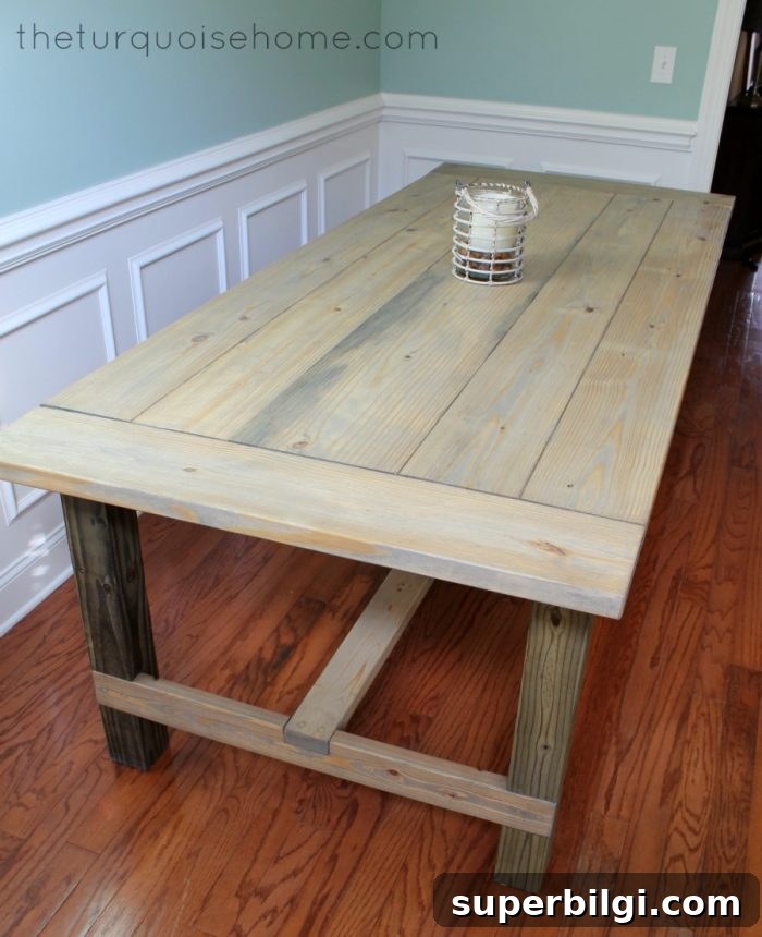 10 Kreg Jig Projects for Home Decor and Furniture 9 DIY Farmhouse Table