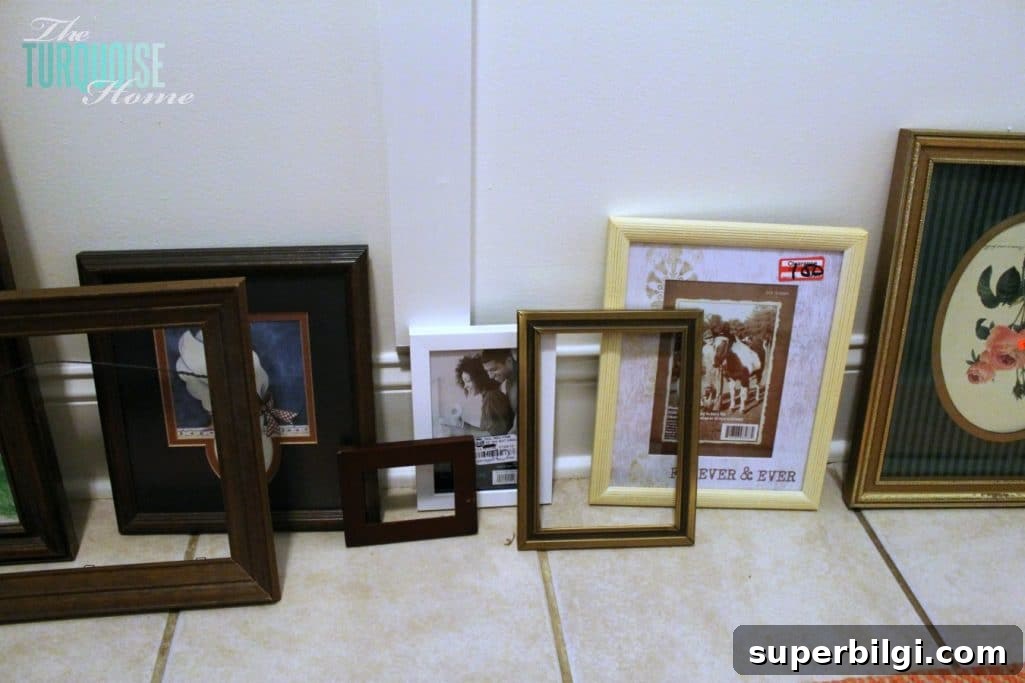 DIY Painted Picture Frame Gallery Wall Tutorial 3 How to Create a Painted Picture Frame Gallery Wall