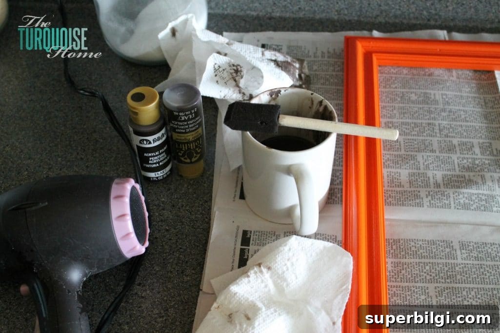 DIY Painted Picture Frame Gallery Wall Tutorial 4 How to Create a Painted Picture Frame Gallery Wall