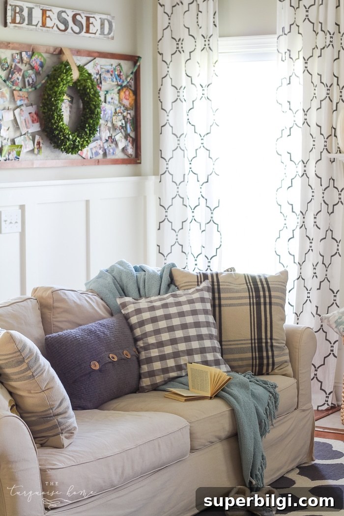 Natural Rustic Fall Mantel Decor Ideas 3 Cozy and rustic living room dressed up for fall!