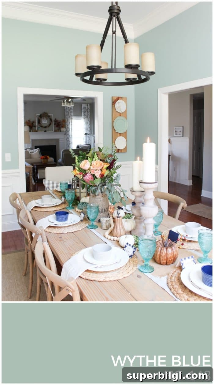 How to Build a Cohesive Color Palette for Your Whole House 8 Wythe Blue is a gorgeous wall color for any space in the home!