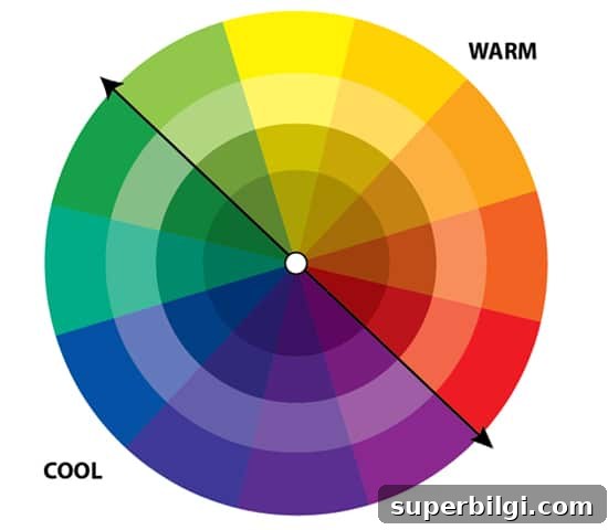 How to Build a Cohesive Color Palette for Your Whole House 4 Using the color wheel, it's easy to see what are cool and warm colors, which help up choose a whole house color palette.