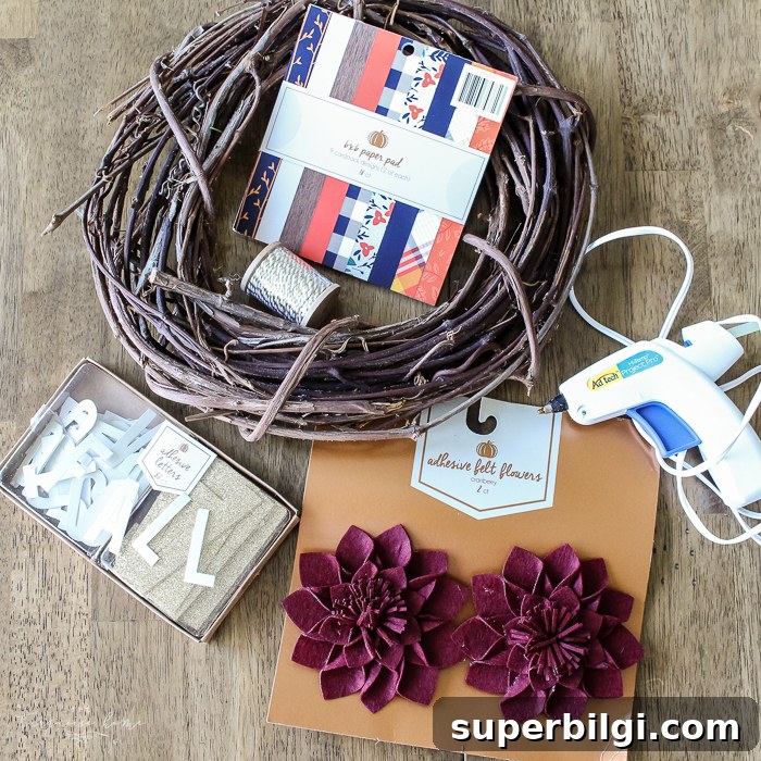 DIY Fall Wreath from Target Dollar Spot Finds 2 Simple project alert!! DIY Target Dollar Spot Fall Wreath