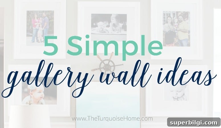 5 Gallery Wall Ideas to Transform Your Space 2 Give your blank wall a big dose of personality with these 5 Simple Gallery Wall Ideas!