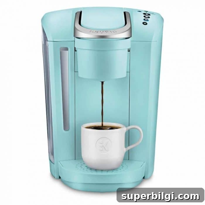Turquoise coffee maker
