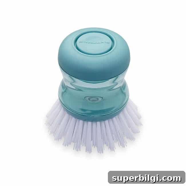 Function and pretty turquoise soap brush would make washing dishes so much more pleasant! | Top 15 Kitchen Gifts for the Turquoise Lover