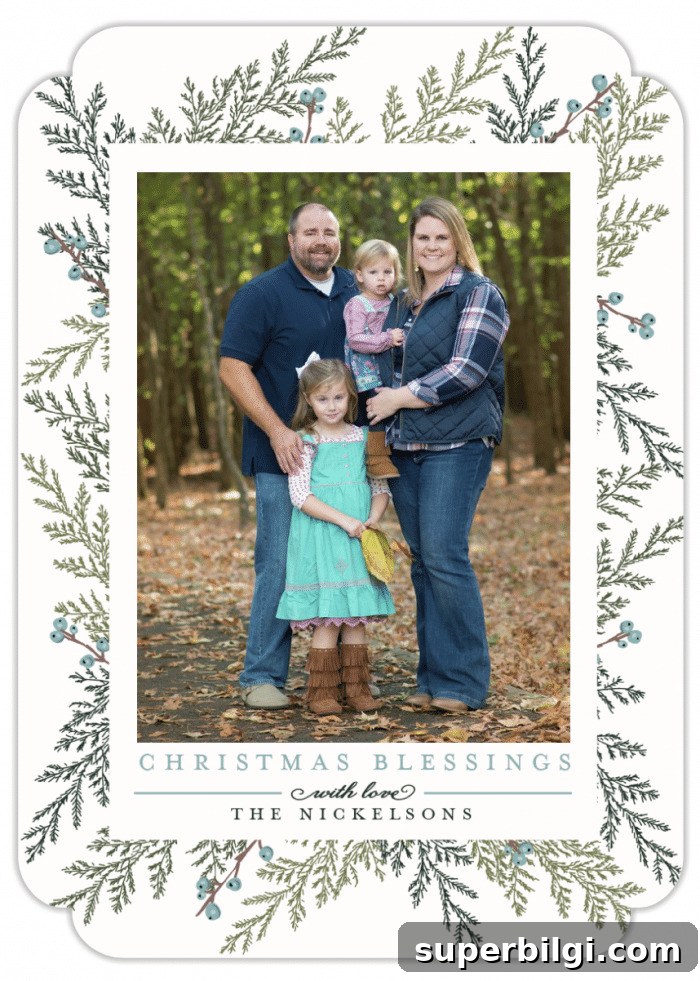 Design options for photo Christmas cards