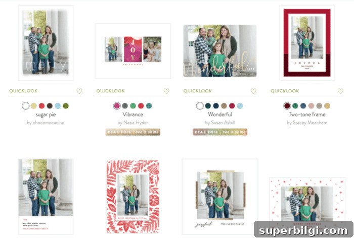 Preview how your photo looks in different card designs