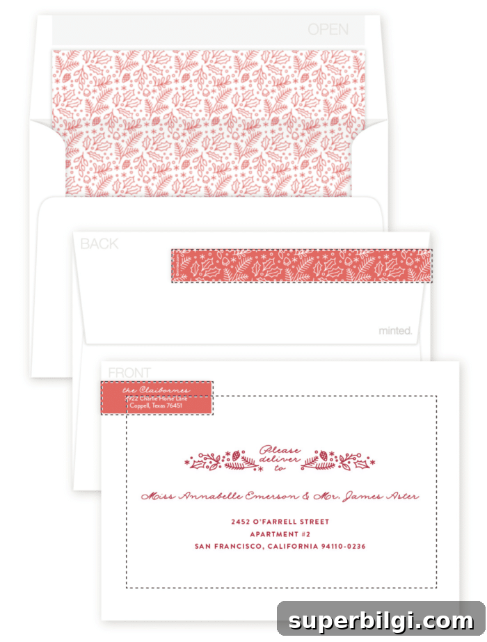 Customize your cards with envelopes, liners, and stickers