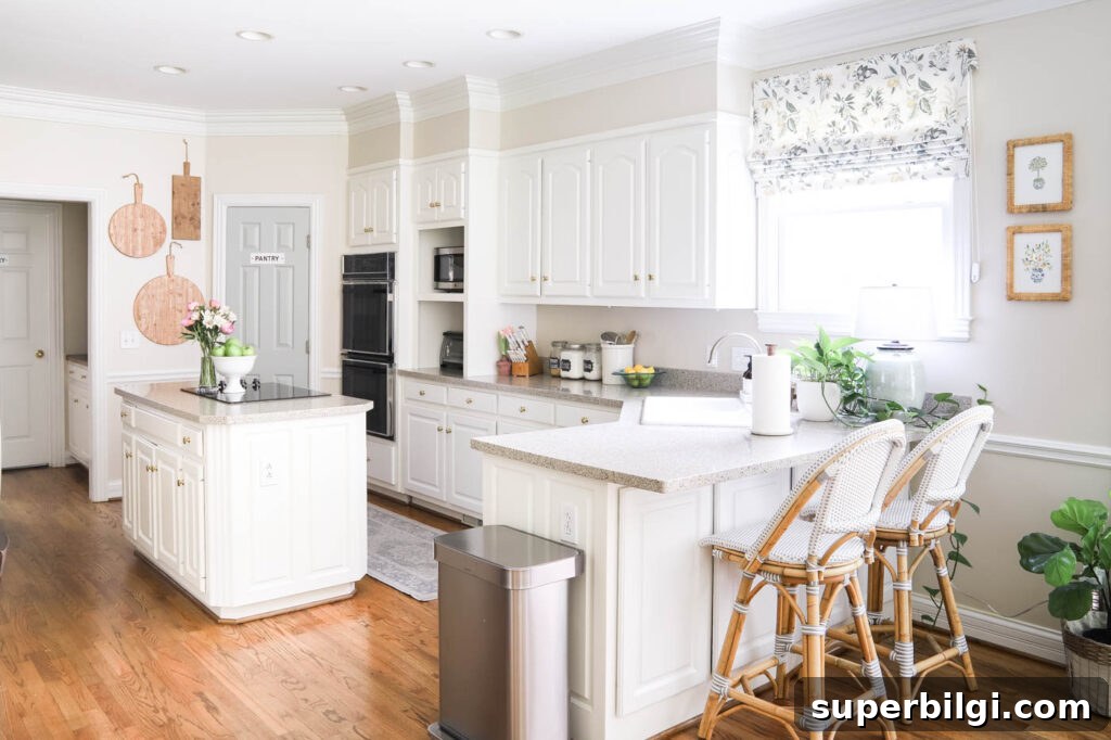 How to Fill the Gap Above Kitchen Cabinets 3 Bright and Airy Kitchen Refresh