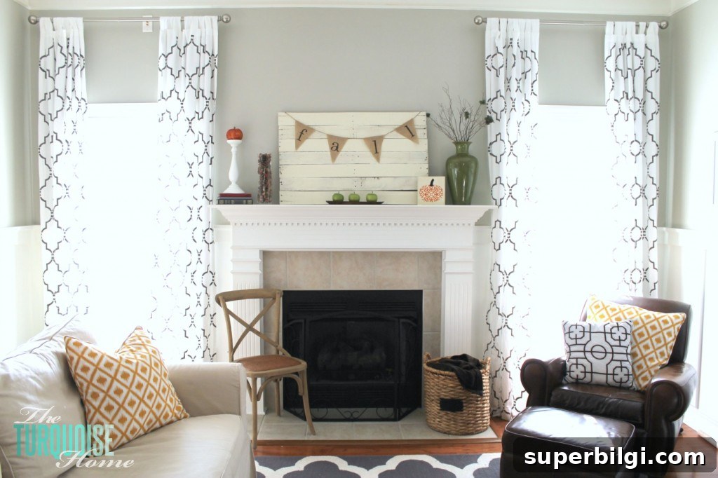 DIY Planked Pallet Mantel Decor for Fall 2 Fall Mantel | The Turquoise Home